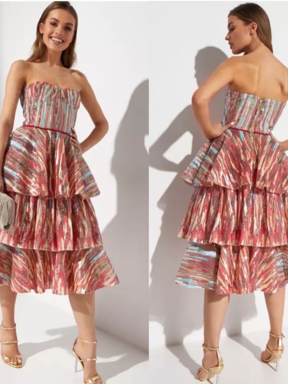 Bronx and Banco Serena Sequin Midi Dress
